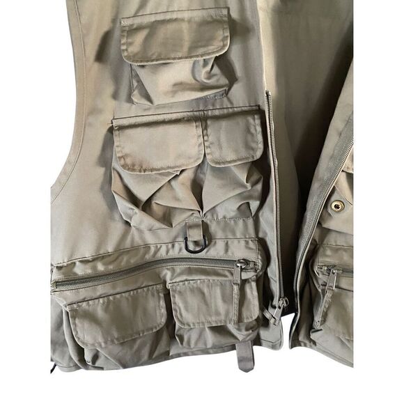Cabela’s men’s plus size fly fishing outdoor tactical utility vest S/2X - Picture 4 of 7